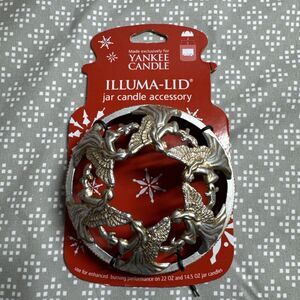 New Yankee Candle Angels and Doves Gold and Silver Illuma Lid Jar Topper